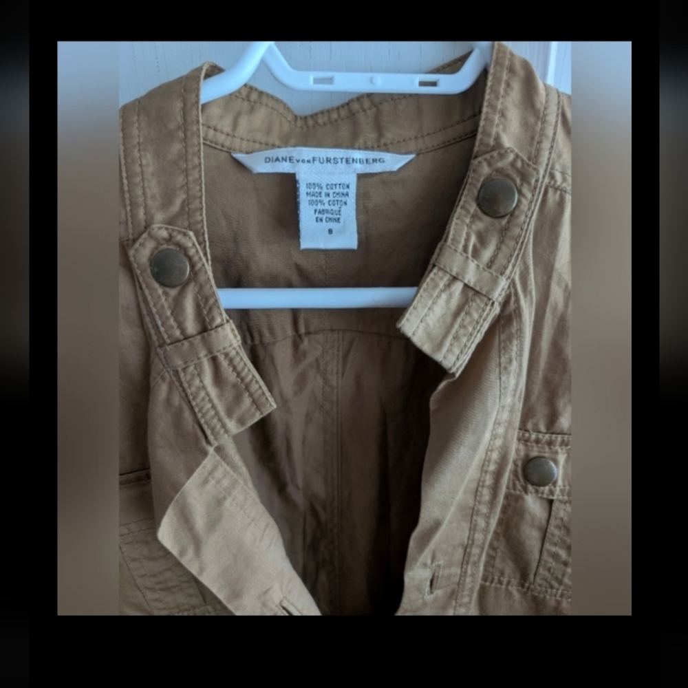 Diane Von Furstenberg Brown Cotton Dress